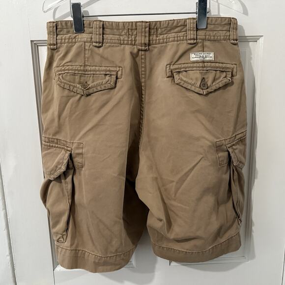 Polo Ralph Lauren Classic Fit Cargo Shorts 9 In Tan Men's Size 34 - Picture 3 of 8